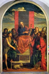 St. Peter auf dem Thron mit Heiligen
